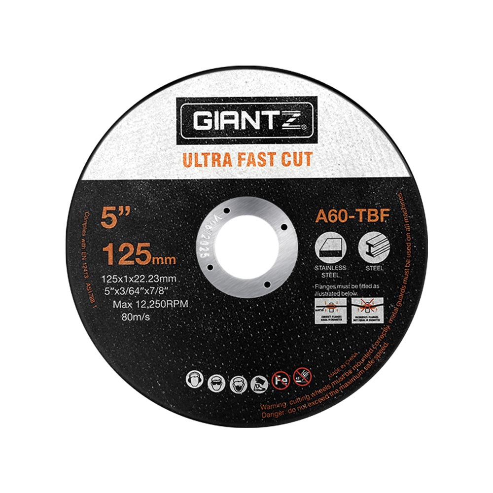 200-Piece Cutting Discs 5" 125mm, 200pcs 5" Cutting Discs 125mm Angle Grinder Thin Cut Off Wheel for Metal
