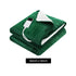Electric Throw Rug Heated Blanket Double Sided Green