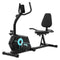 Recumbent Exercise Bike 8 Level Resistance Home Fitness Machine Black