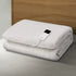 Electric Blanket Fleece Single Fitted 9 Heat Settings Timer Washable