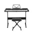 Alpha 61 Keys Electronic Piano Keyboard Digital Electric w/ Stand Stool Speaker