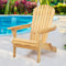 Foldable Wooden Adirondack Chair Hemlock Patio Garden Outdoor Lounge Chair