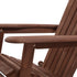 Gardeon Adirondack Outdoor Chairs Wooden Foldable Beach Chair Patio Furniture Brown