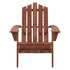 Gardeon Adirondack Outdoor Chairs Wooden Beach Chair Patio Furniture Garden Brown