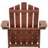 Gardeon Adirondack Outdoor Chairs Wooden Beach Chair Patio Furniture Garden Brown