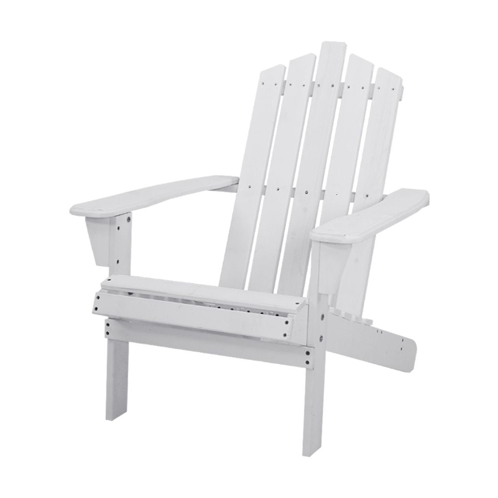 Adirondack Outdoor Chairs Wooden Beach Chair Patio Furniture Garden White