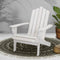 Adirondack Chair Wooden Outdoor Garden Chair White Fir Wood Patio Lounge Chair