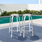 Aluminium Bar Stools Set of 2 Outdoor Indoor Silver 150kg Capacity