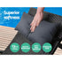 2x Sun Lounge Wicker Lounger Outdoor Furniture Beach Chair Armrest Adjustable Black