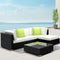 4 Piece PE Wicker Outdoor Lounge Set Patio Sofa Furniture Beige