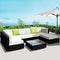 7 Piece PE Wicker Outdoor Lounge Set Patio Sofa Furniture Beige