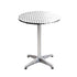 Set of 4 Outdoor Bar Table Aluminium Round 70/110CM