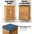 Portable Wooden Garden Storage Cabinet