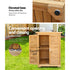 Portable Wooden Garden Storage Cabinet