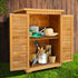 Portable Wooden Garden Storage Cabinet