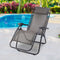 Zero Gravity Chair Folding Outdoor Recliner Adjustable Sun Lounge Camping Beige