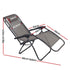 2PC Zero Gravity Chair Folding Outdoor Recliner Adjustable Sun Lounge Camping Grey