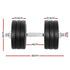 Everfit 35kg Dumbbell Set Weight Plates Dumbbells Lifting Bench