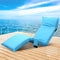 Artiss Portable Lounge Sofa Bed Folding Adjustable Outdoor Indoor Recliner Chair Blue