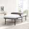 Artiss Single Foldable Metal Bed Frame Black 36cm Underbed Storage Steel Base