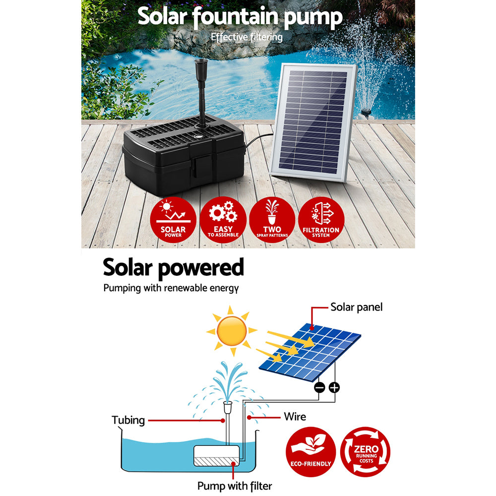 Solar Pond Pump with Filter Box 4.6FT