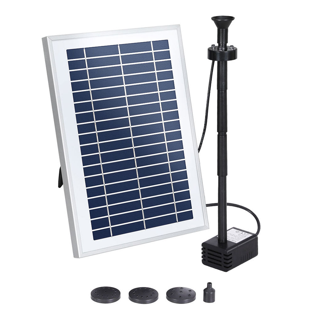 Solar Pond Pump with Battery LED Lights 4.4FT