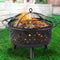 Grillz Fire Pit BBQ Grill 76cm