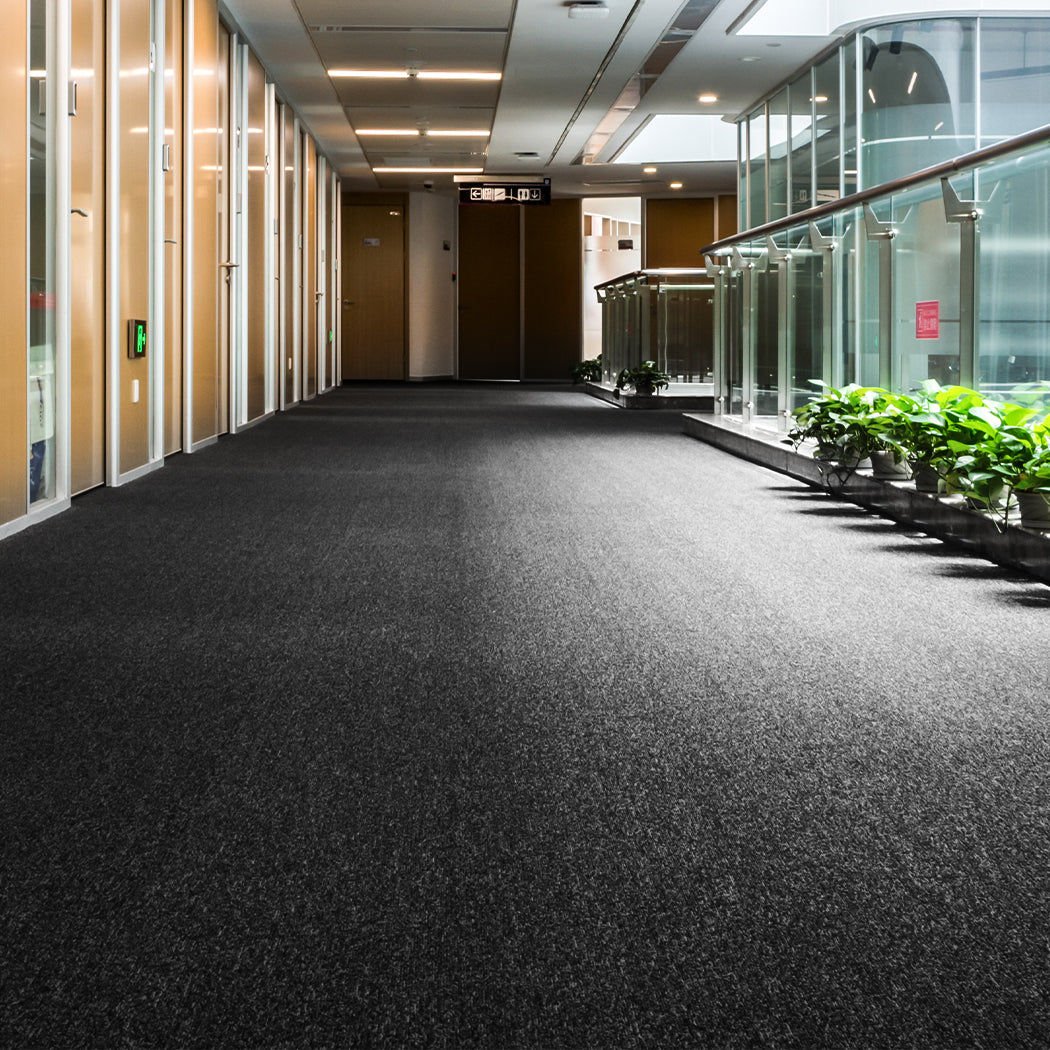 Carpet Tiles 5m2 Office Premium Floor Rug Commercial Grade Carpet Black