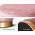 Artiss Ottoman Foot Stool Round Velvet Pink