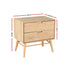 Artiss Bedside Table Drawers Side End Table Storage Cabinet Nightstand Oak GINO