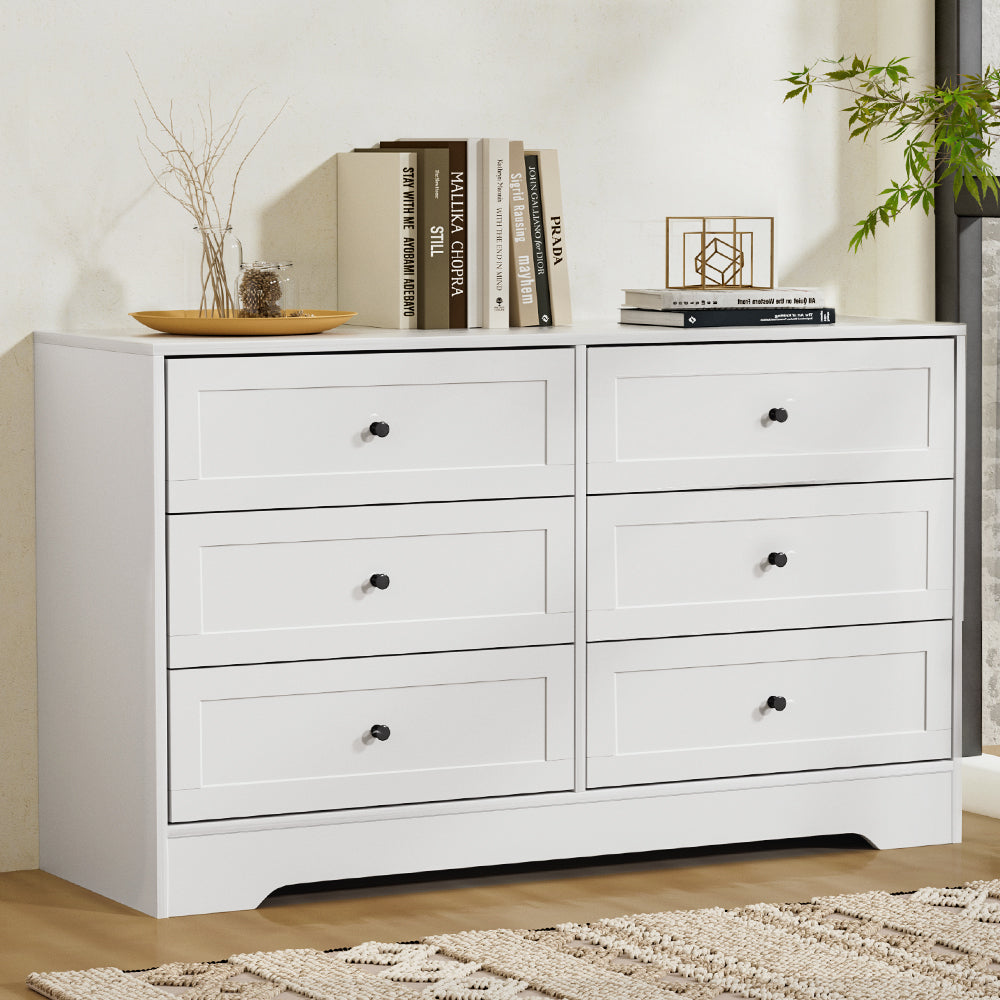 6 Chest of Drawers - LEIF White