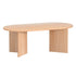 Artiss Coffee Table Oval 110CM Pine Alva