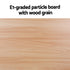 Artiss Coffee Table Oval 110CM Pine Alva