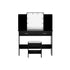 Artiss Dressing Table Set Stool 10 Led Bulbs Black Dulcea