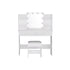 Artiss Dressing Table Set Stool 10 Led Bulbs White Dulcea