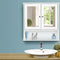 Artiss Bathroom Mirror Cabinet Tallboy Wall Storage Unit White