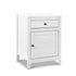 Bedside Tables Big Storage Drawers Cabinet Nightstand Lamp Chest White