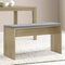 Artiss NATU Dining Bench Wooden Oak Cushion Seat 90cm Entry Bench