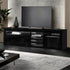 Entertainment Unit TV Cabinet LED 180cm Black Bobi