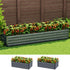 Garden Bed 240X80X45cm Planter Box Raised Container Galvanised Herb