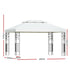 Instahut Gazebo 4x3m Marquee Outdoor Wedding Party Event Tent Home Iron Art Shade White