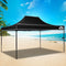4.5x3m Pop Up Gazebo Outdoor Marquee Canopy Tent Black