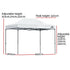 Gazebo Pop Up 3x4.5m w/Base Podx4 Marquee Folding Outdoor Wedding Camping Tent Shade Canopy White