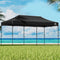 3x6m Pop Up Gazebo Heavy Duty 500D Steel Frame with Base Weights Navy