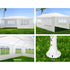 Gazebo 3x6m Marquee Wedding Party Tent Outdoor Camping Side Wall Canopy 4 Panel White