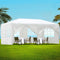 3x6m Pop Up Gazebo Waterproof Outdoor Canopy Tent with Side Panels Steel Frame