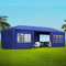 3x9m Gazebo Marquee Wedding Party Tent 8 Panel Side Wall Outdoor Blue