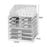 9 Drawer Clear Acrylic Cosmetic Makeup Organizer Jewellery Storage Box