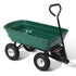 Garden Cart Dump 270kg Hand Trailer Trolley Wagon Wheelbarrow Pull 75L