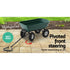 Gardeon Garden Cart Dump 270kg Hand Trailer Trolley Wagon Wheelbarrow Pull 75L